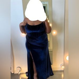 Navy Blue Prom Dress